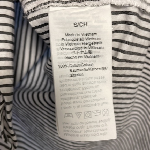 J. Crew Factory - Popover - Size Small - Black/white striped - excellent - Picture 5 of 13